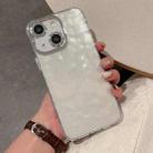 For iPhone 15 Plus Ripple Glitter PC Hybrid TPU Phone Case(Transparent) - 1