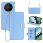 For Huawei Mate 60 Pro+ / 60 Pro Crossbody Chain Leather Phone Case(Blue) - 1