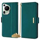 For Huawei Pura 70 Ultra 5G Crossbody Chain Leather Phone Case(Green) - 1