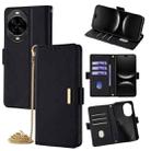 For Huawei nova 14 Pro 5G Crossbody Chain Leather Phone Case(Black) - 1