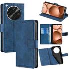 For OPPO Find X8 Ultra 5G Skin Feel Crocodile Magnetic Clasp Leather Phone Case(Blue) - 1