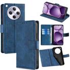 For OPPO Find X8s+ 5G Skin Feel Crocodile Magnetic Clasp Leather Phone Case(Blue) - 1