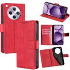 For OPPO Find X8s+ 5G Skin Feel Crocodile Magnetic Clasp Leather Phone Case(Red) - 1