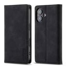 For iPhone 16 Plus LC.IMEEKE Strong Magnetism Microfiber Leather Phone Case(Black) - 2