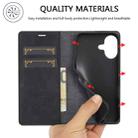 For iPhone 16 Plus LC.IMEEKE Strong Magnetism Microfiber Leather Phone Case(Black) - 3