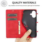 For iPhone 16 Plus LC.IMEEKE Strong Magnetism Microfiber Leather Phone Case(Red) - 3