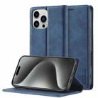 For iPhone 16 Pro LC.IMEEKE Strong Magnetism Microfiber Leather Phone Case(Blue) - 1