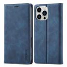 For iPhone 16 Pro LC.IMEEKE Strong Magnetism Microfiber Leather Phone Case(Blue) - 2