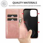 For iPhone 16 Pro LC.IMEEKE Strong Magnetism Microfiber Leather Phone Case(Rose Gold) - 3