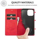 For iPhone 16 Pro Max LC.IMEEKE Strong Magnetism Microfiber Leather Phone Case(Red) - 3