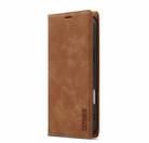 For iPhone 17 Pro LC.IMEEKE Strong Magnetism Microfiber Leather Phone Case(Brown) - 2