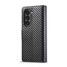 For Samsung Galaxy Z Fold7 5G LC.IMEEKE Carbon Fiber Leather Phone Case(Vertical Black) - 3