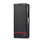 For Samsung Galaxy Z Fold7 5G LC.IMEEKE Carbon Fiber Leather Phone Case(Horizontal Black) - 2