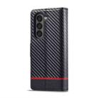 For Samsung Galaxy Z Fold7 5G LC.IMEEKE Carbon Fiber Leather Phone Case(Horizontal Black) - 3