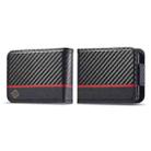 For Samsung Galaxy Z Flip7 5G LC.IMEEKE Carbon Fiber Leather Phone Case(Vertical Black) - 1