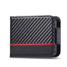 For Samsung Galaxy Z Flip7 5G LC.IMEEKE Carbon Fiber Leather Phone Case(Vertical Black) - 3