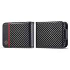 For Samsung Galaxy Z Flip7 5G LC.IMEEKE Carbon Fiber Leather Phone Case(Horizontal Black) - 1