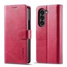 For Samsung Galaxy Z Fold6 5G LC.IMEEKE Calf Texture Leather Phone Case(Red) - 1