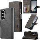 For Samsung Galaxy Z Fold7 5G LC.IMEEKE Calf Texture Leather Phone Case(Grey) - 1