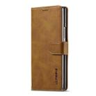For Samsung Galaxy Z Fold7 5G LC.IMEEKE Calf Texture Leather Phone Case(Brown) - 2