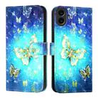 For Nothing CMF Phone 1 3D Painting Horizontal Flip Leather Phone Case(Golden Butterfly) - 2