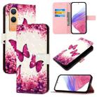 For OnePlus Nord CE4 Lite 3D Painting Horizontal Flip Leather Phone Case(Rose Butterfly) - 1