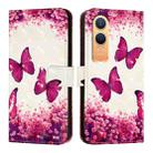 For OnePlus Nord CE4 Lite 3D Painting Horizontal Flip Leather Phone Case(Rose Butterfly) - 2