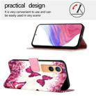 For OnePlus Nord CE4 Lite 3D Painting Horizontal Flip Leather Phone Case(Rose Butterfly) - 3