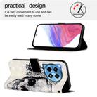 For OnePlus 12R 5G Global 3D Painting Horizontal Flip Leather Phone Case(Skull) - 3