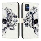 For OnePlus Nord N10 5G 3D Painting Horizontal Flip Leather Phone Case(Skull) - 2