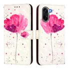 For OnePlus Ace 5 Racing 3D Painting Horizontal Flip Leather Phone Case(Flower) - 2