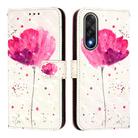 For OnePlus Ace 5 Ultra 3D Painting Horizontal Flip Leather Phone Case(Flower) - 2