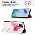 For Realme 8 4G / 8 Pro 4G 3D Painting Horizontal Flip Leather Phone Case(Flower) - 3