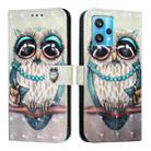 For Realme 9 4G Global / 9 Pro+ / Narzo 50 Pro 3D Painting Horizontal Flip Leather Phone Case(Grey Owl) - 2