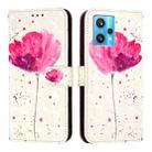 For Realme 9 4G Global / 9 Pro+ / Narzo 50 Pro 3D Painting Horizontal Flip Leather Phone Case(Flower) - 2