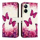 For Realme 10 Pro 5G 3D Painting Horizontal Flip Leather Phone Case(Rose Butterfly) - 2