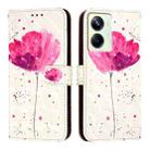 For Realme 10 Pro 5G 3D Painting Horizontal Flip Leather Phone Case(Flower) - 2