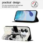 For Realme 10 Pro+ 5G 3D Painting Horizontal Flip Leather Phone Case(Skull) - 3
