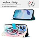 For Realme 10T / 10s / 9i 5G India 3D Painting Horizontal Flip Leather Phone Case(Color Drop Wind Chimes) - 3