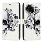 For Realme 11 5G Global / 11x 5G 3D Painting Horizontal Flip Leather Phone Case(Skull) - 2