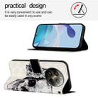 For Realme 12 Pro / Realme 12 Pro+ 3D Painting Horizontal Flip Leather Phone Case(Skull) - 3