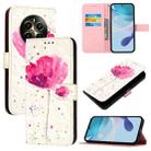 For Realme 12+ / Narzo 70 Pro 5G India 3D Painting Horizontal Flip Leather Phone Case(Flower) - 1