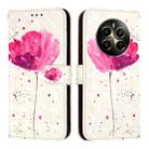 For Realme 12+ / Narzo 70 Pro 5G India 3D Painting Horizontal Flip Leather Phone Case(Flower) - 2