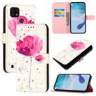 For Realme C20 / C11 2021 / C21 3D Painting Horizontal Flip Leather Phone Case(Flower) - 1