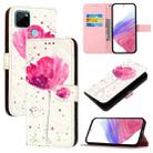 For Realme C21Y 3D Painting Horizontal Flip Leather Phone Case(Flower) - 1