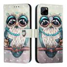 For Realme C25 / C25s / C15 / C12 / 7i Global 3D Painting Horizontal Flip Leather Phone Case(Grey Owl) - 2