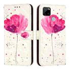 For Realme C25 / C25s / C15 / C12 / 7i Global 3D Painting Horizontal Flip Leather Phone Case(Flower) - 2