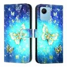 For Realme C30 4G / Narzo 50i Prime / C30s 3D Painting Horizontal Flip Leather Phone Case(Golden Butterfly) - 2