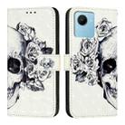 For Realme C30 4G / Narzo 50i Prime / C30s 3D Painting Horizontal Flip Leather Phone Case(Skull) - 2