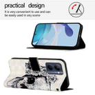 For Realme C33 2022 / C33 2023 Global 3D Painting Horizontal Flip Leather Phone Case(Skull) - 3